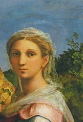 St. Cäcilia umgeben von St. Paulus, St. Johannes dem Evangelisten, St. Augustinus und Maria Magdalena, ca. 1513 (Detail)